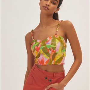 Farm Rio x Anthropologie Structured Crop Top